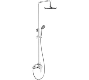 SINGLE LEVER EXTENSIBLE COLUMN WITH KIT Chromed Basik